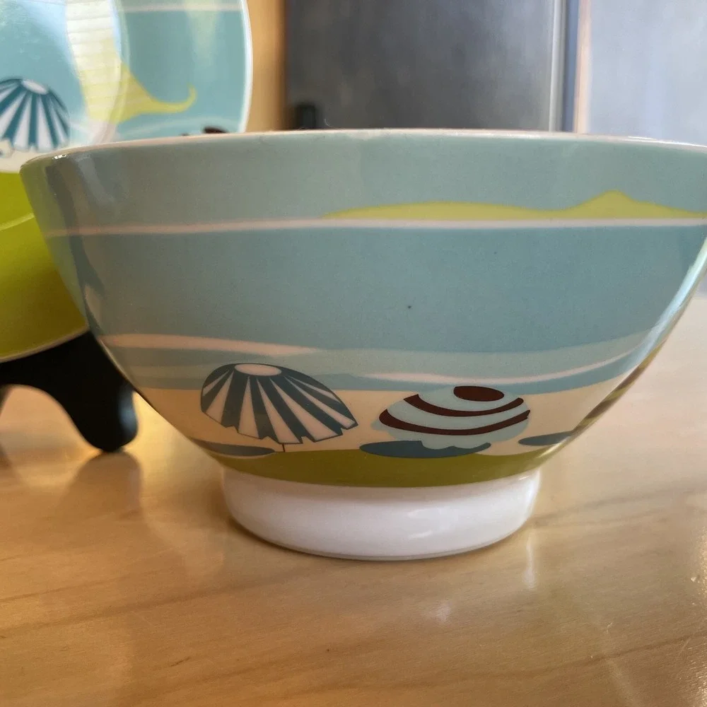 DANICA BEACH BREAKFAST SET OF 3‎ INCLUDES 12oz LARGE CUP, PLATE AND BOWL